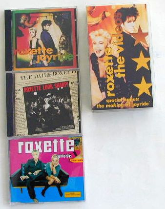 Roxette Remix-CDs, VHS Video 9 Clips